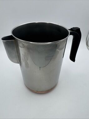 Revere Ware Percolator Coffee Pot 1801 Copper Bottom 4 Cup Main Unit Only